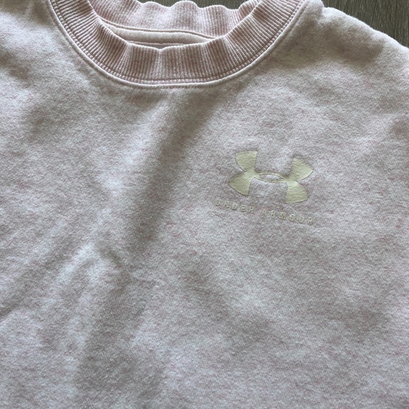 Under Armour Pink Cropped Sweatshirt - Picture 3 of 4